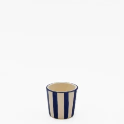 Tasse à espresso rayée 