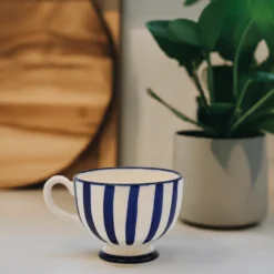 Tasse à pied "Costa Nova Mar" - Bleue