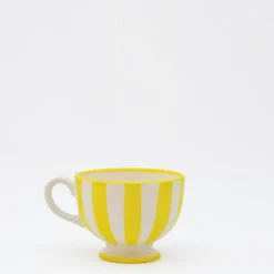 Tasse à pied "Costa Nova Mar" - Jaune
