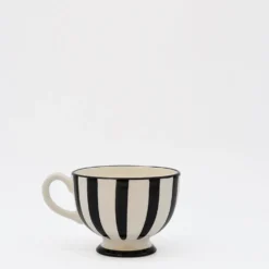 Tasse à pied "Costa Nova Mar" - Noire