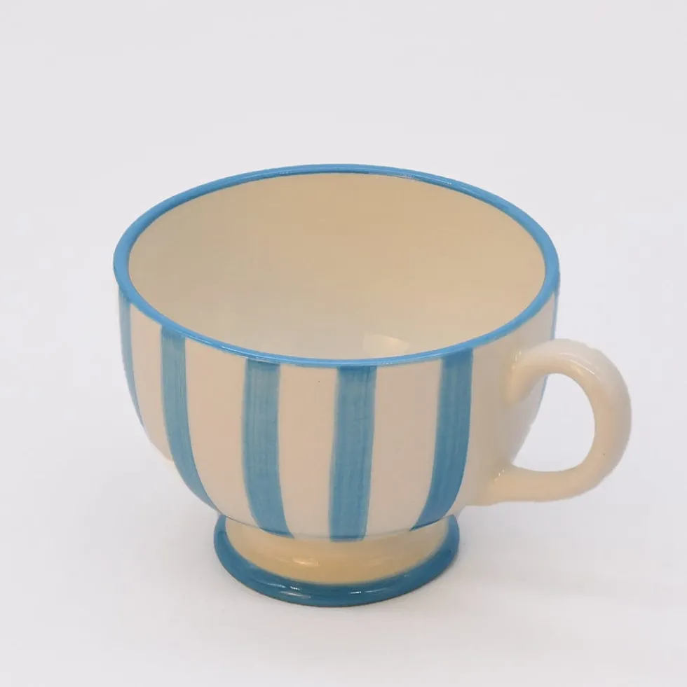 Tasse à pied "Costa Nova Mar" - Turquoise