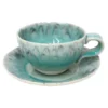 Tasse à thé et en grès "Madeira" - Verte
