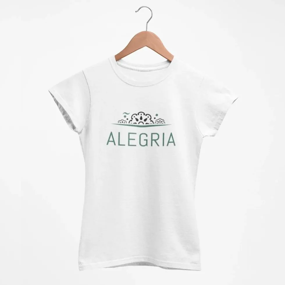 Tee-shirt femme "Alegria" - Blanc