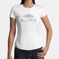 Tee-shirt femme "Alegria" - Blanc