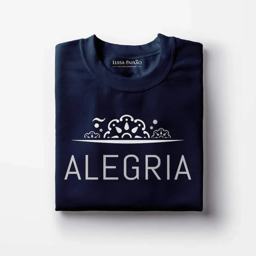 Tee-shirt femme "Alegria" - Bleu marine