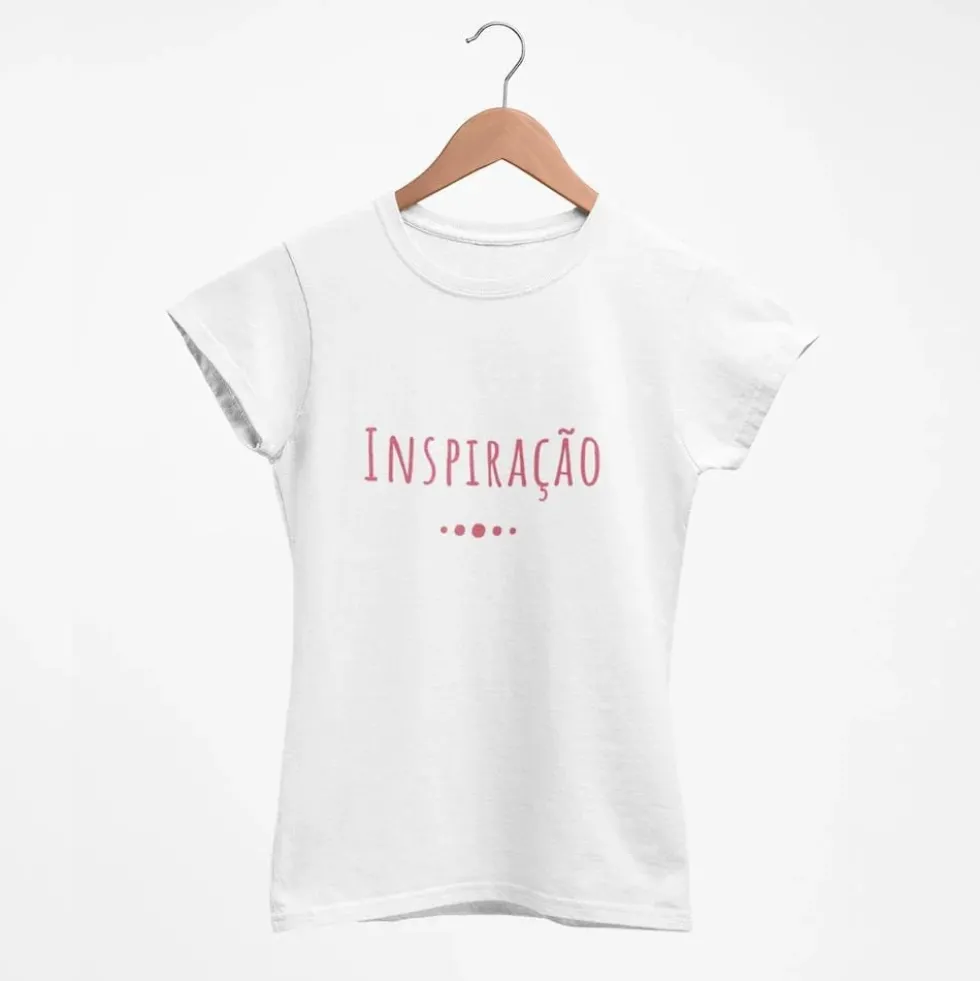Tee-shirt femme "Inspiração" - Blanc