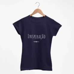 Tee-shirt femme "Inspiração" - Bleu marine