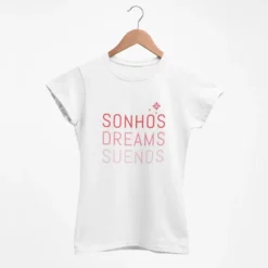 Tee-shirt femme "Sonhos" - Blanc