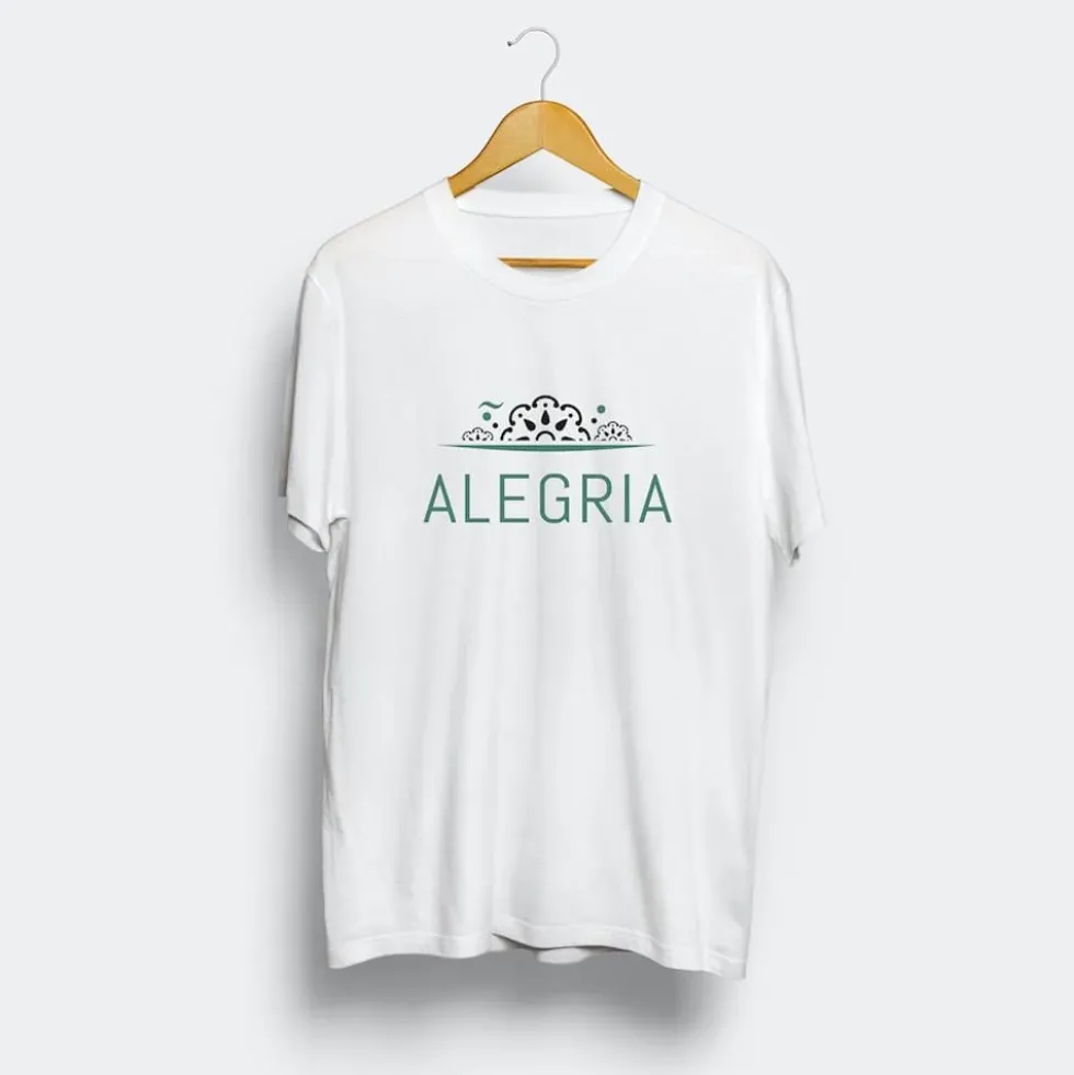 Tee-shirt unisexe "Alegria" - Blanc