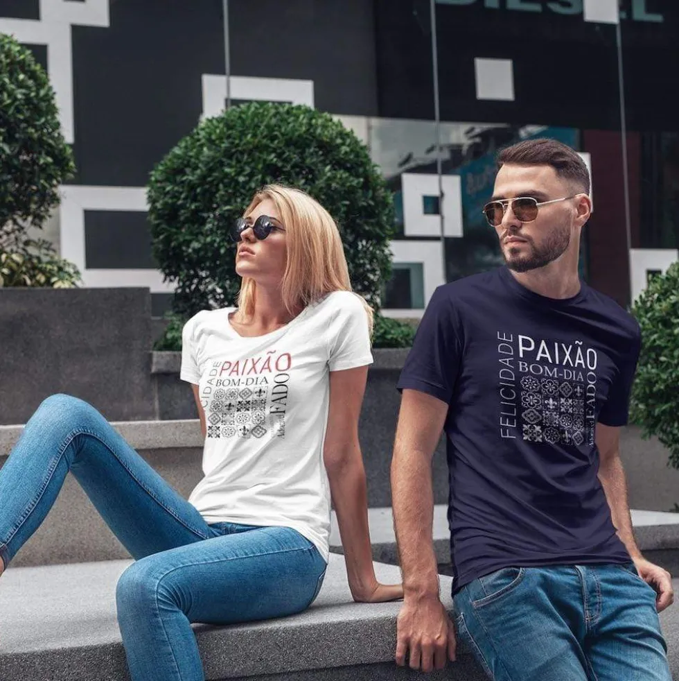 Tee-shirt unisexe "Paixão" - Blanc