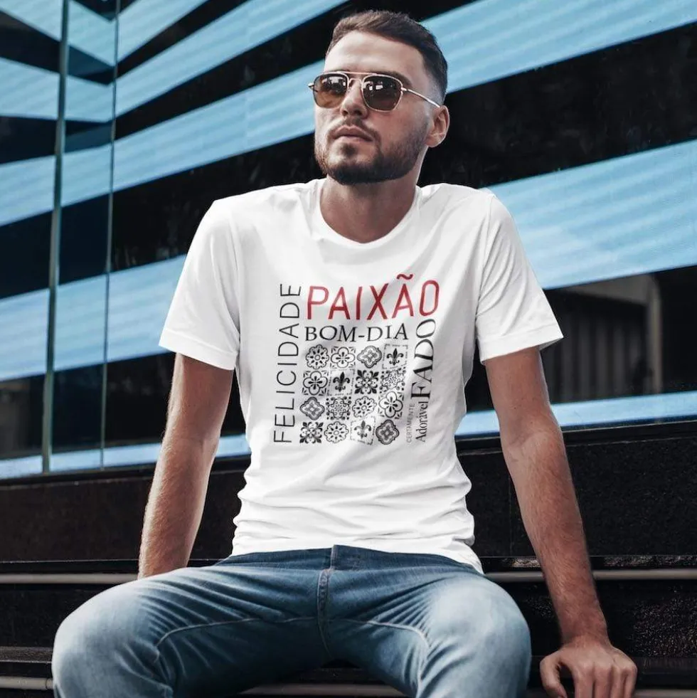 Tee-shirt unisexe "Paixão" - Blanc