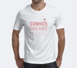 Tee-shirt unisexe "Sonhos" - Blanc