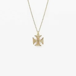 Templário I Collier en argent doré