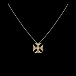 Templário I Collier en argent doré