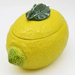 Terrine en céramique en forme de citron