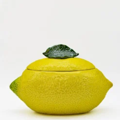 Terrine en céramique en forme de citron