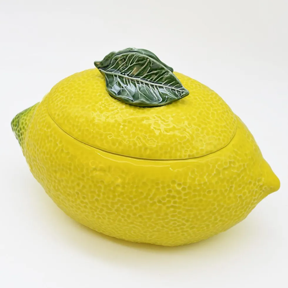 Terrine en céramique en forme de citron