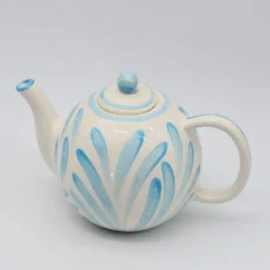 Théière boule en céramique "Andorinha" - Turquoise