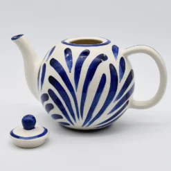 Théière boule en céramique "Andorinha" - Bleue