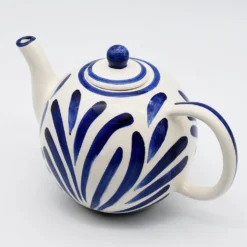 Théière boule en céramique "Andorinha" - Bleue