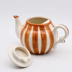Théière rayée "Costa Nova Mar" - Marron