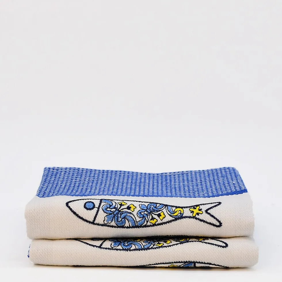 Torchon de cuisine "Sardinhas" - Lot de 2