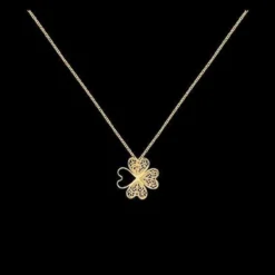 Trevo I Collier en argent doré