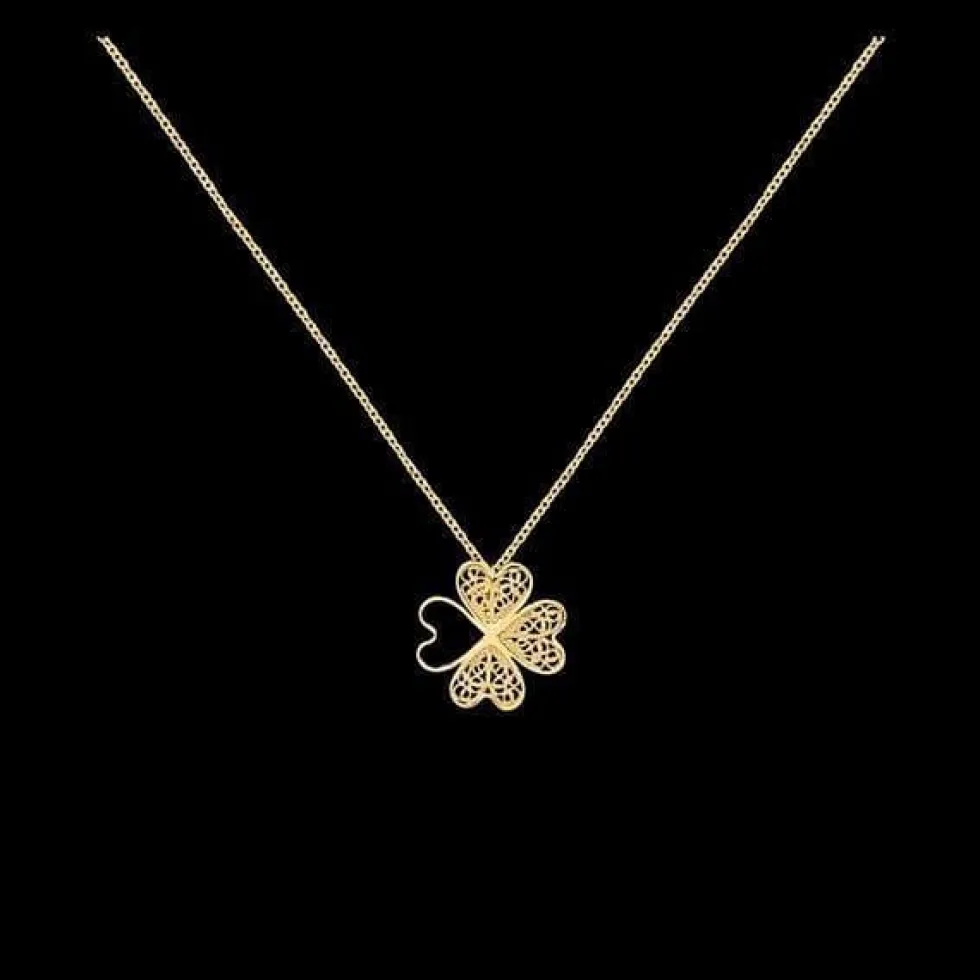 Trevo I Collier en argent doré