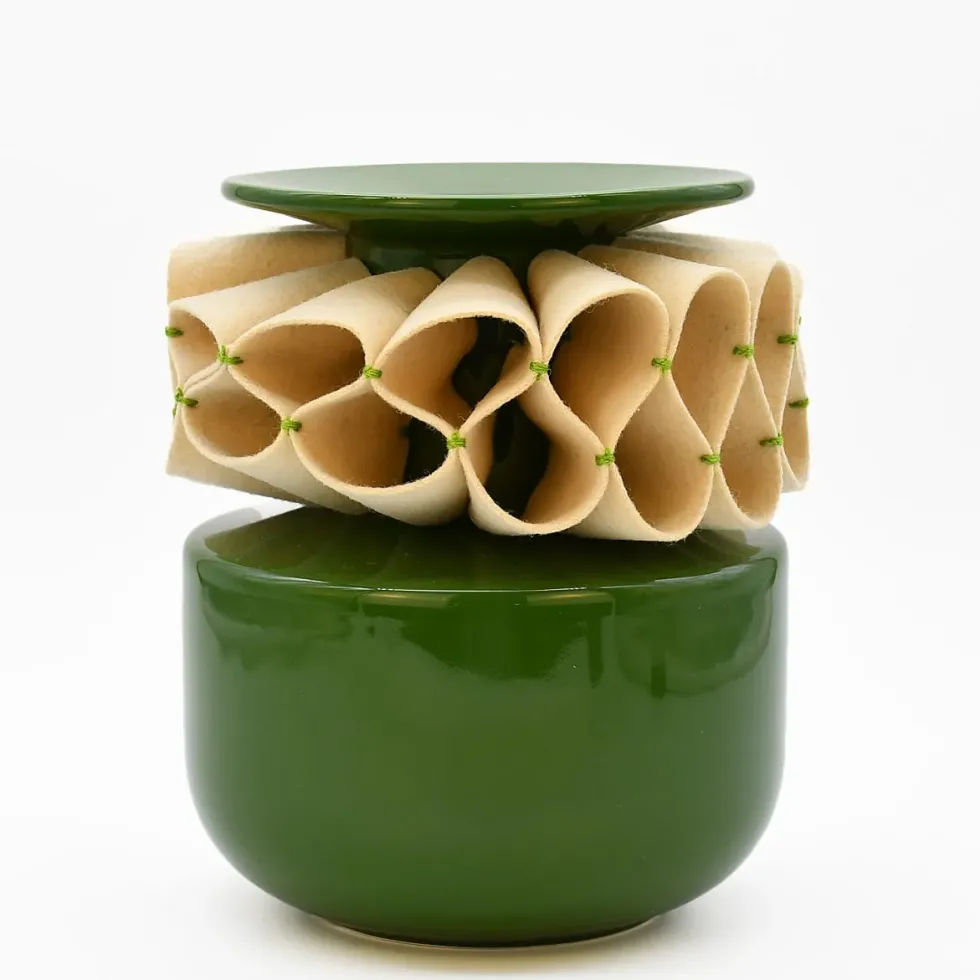 Vase en céramique "A Jarra de Rufos" - Vert