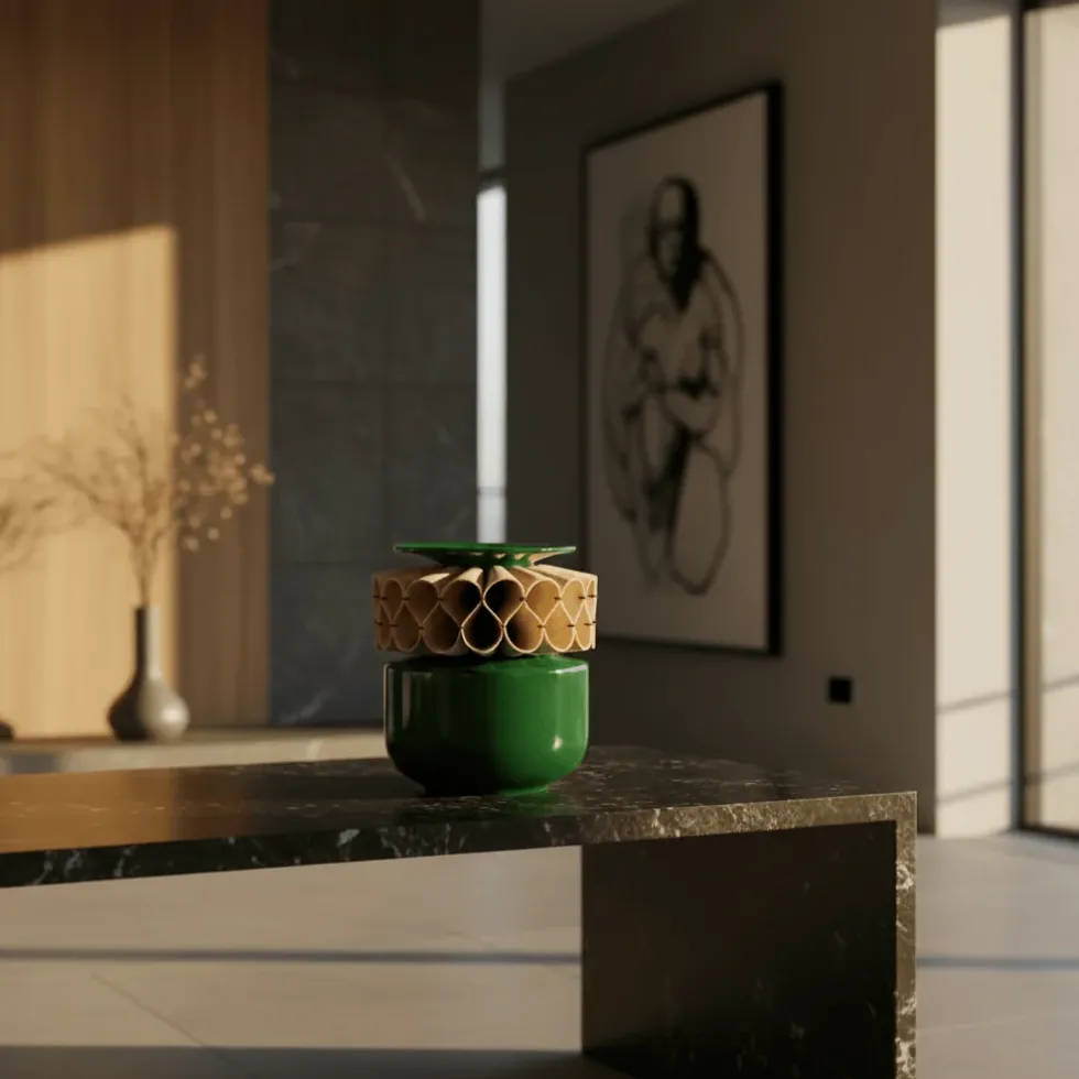 Vase en céramique "A Jarra de Rufos" - Vert