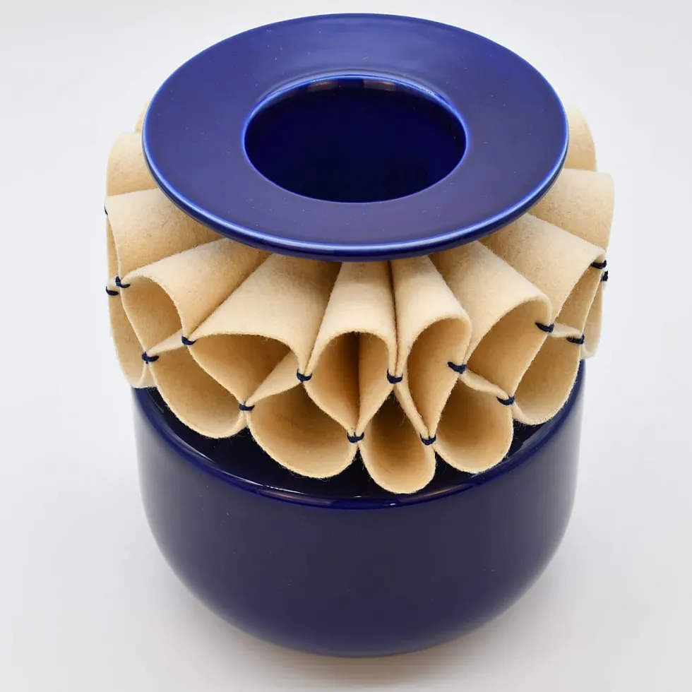 Vase en céramique "A Jarra de Rufos" - Bleu