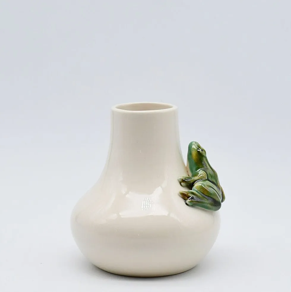 Vase en céramique "Rãs" - Blanc Crème
