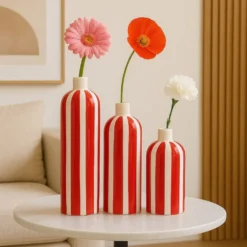 Vase rayé